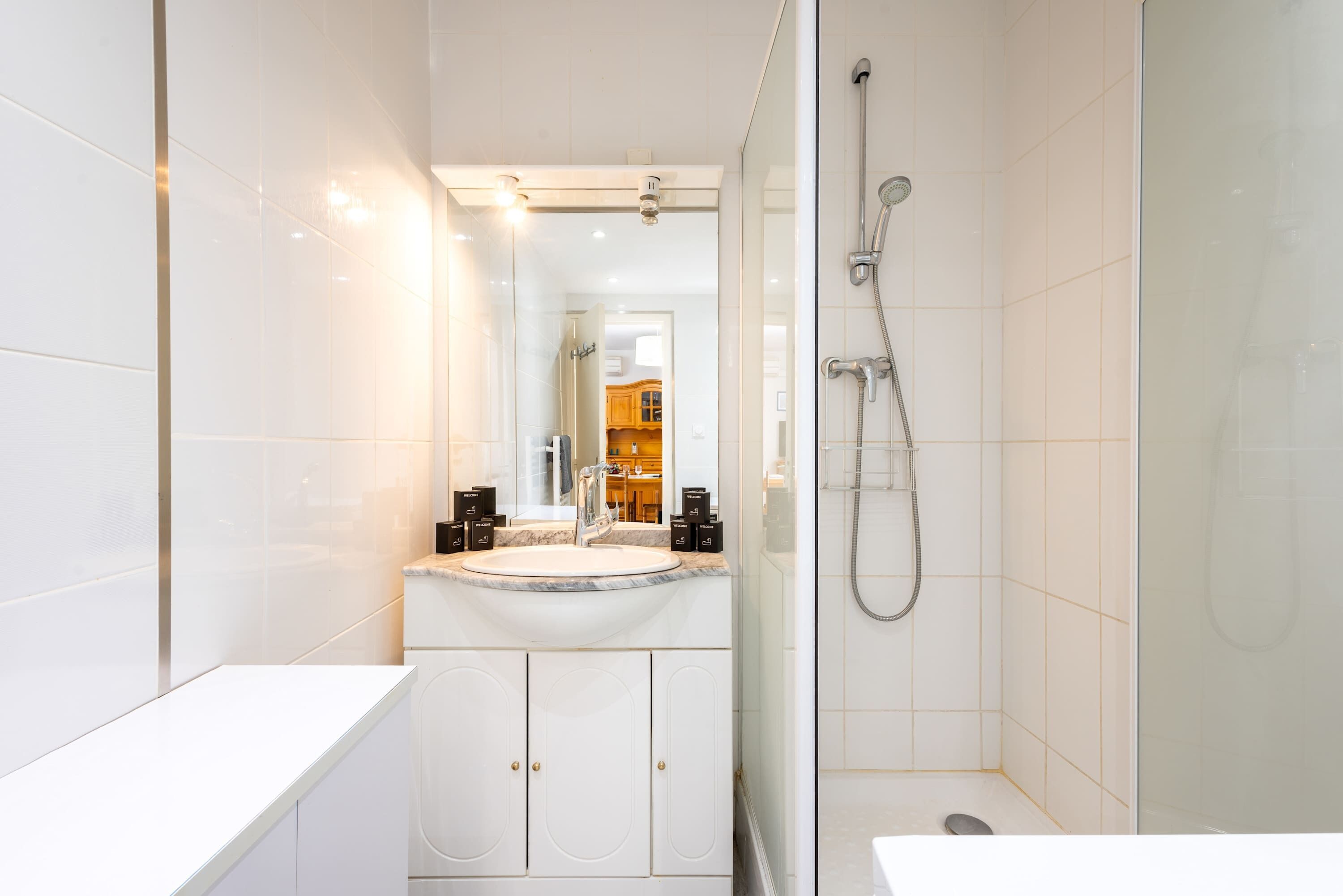 Dusche, Handtücher