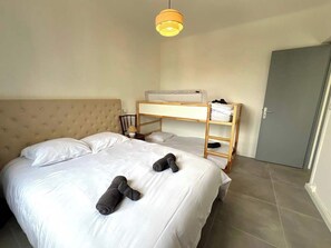 1 室のベッドルーム、アイロン / アイロン台、WiFi、ベッドシーツ