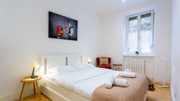 2 chambres, fer et planche Ă repasser, Wi-Fi gratuit, draps fournis