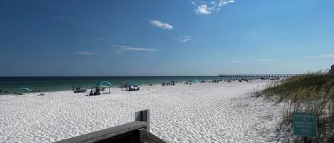 Sun loungers, beach towels