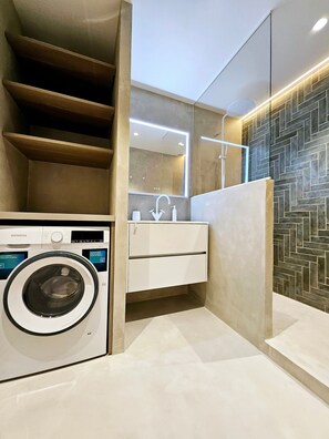 Free toiletries, hair dryer, towels