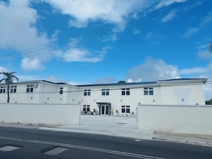 Overnatningsstedets facade