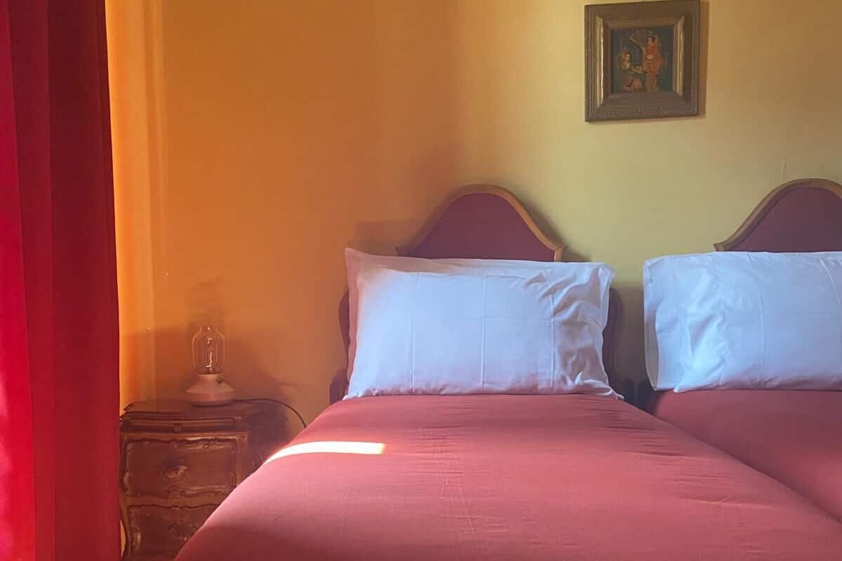Double Room, Balcony, Garden View | Hypo-allergenic bedding, blackout drapes, iron/ironing board, free WiFi