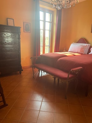 Double Room, Balcony, Garden View | Hypo-allergenic bedding, blackout drapes, iron/ironing board, free WiFi