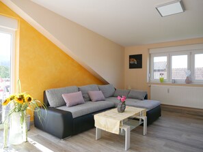 テレビ、暖炉、ステレオ