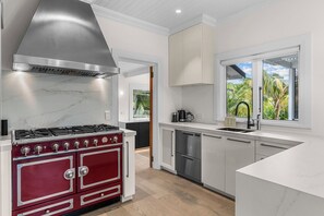 Fridge, microwave, dishwasher, toaster