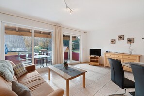 TV, DVD player, stereo