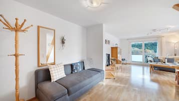 Fernseher, DVD-Player, Stereoanlage