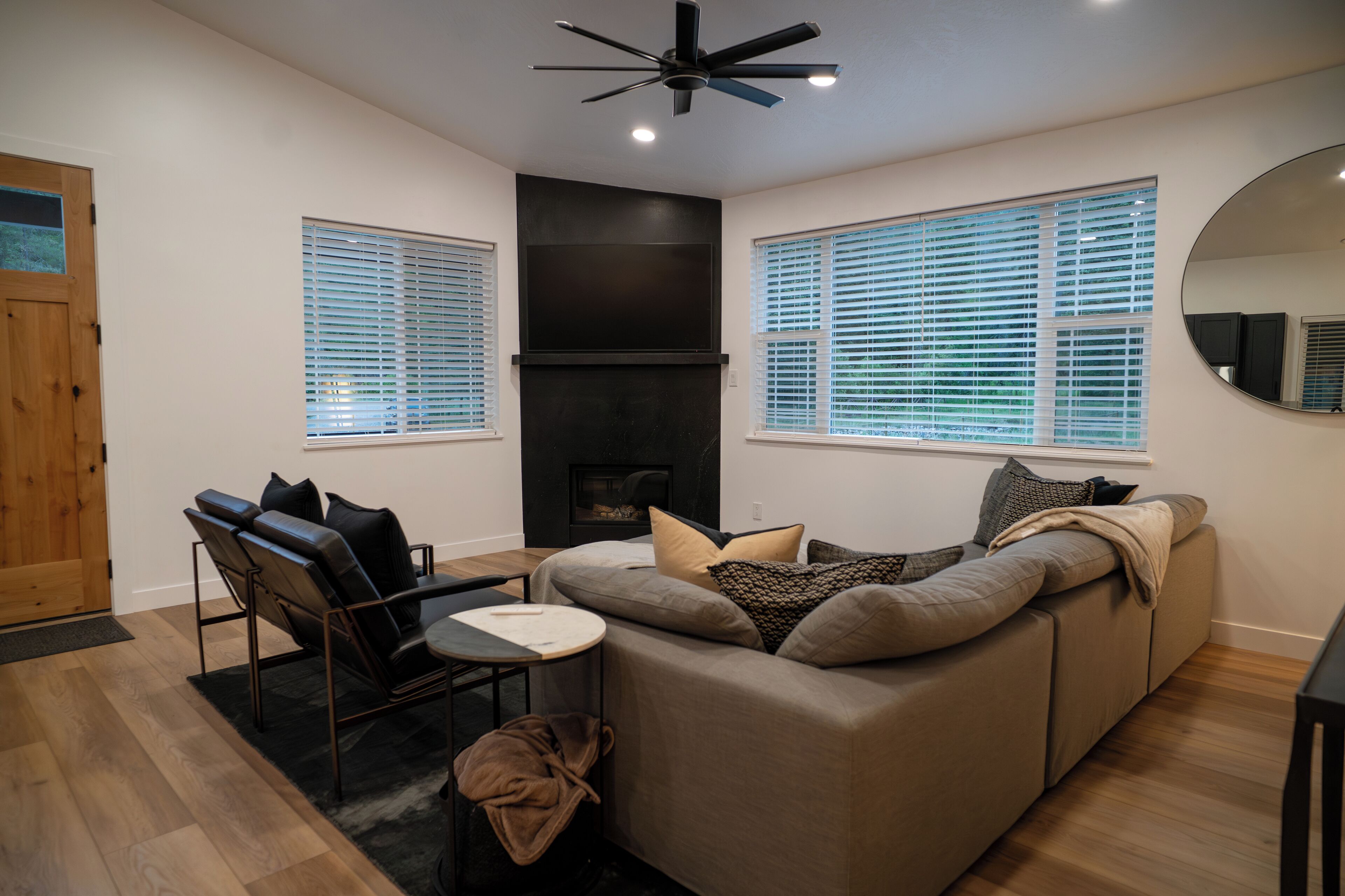 TV connectée, cheminée