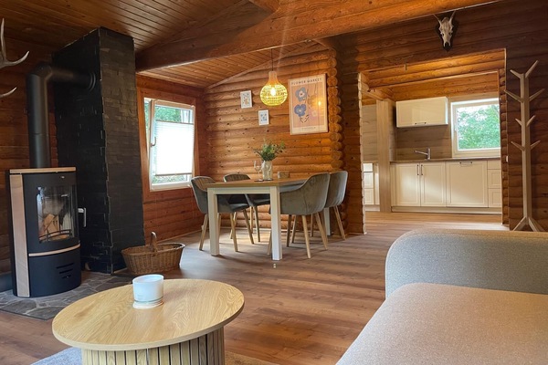 Una Smart TV, una chimenea