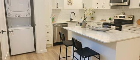 Microwave, oven, stovetop, dishwasher