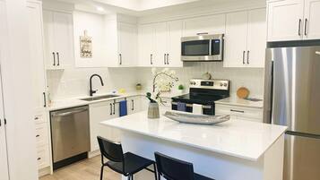 Microwave, oven, stovetop, dishwasher