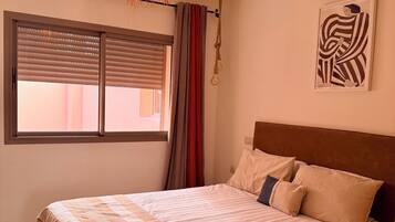 1 間睡房、熨斗/熨衫板、Wi-Fi、床單