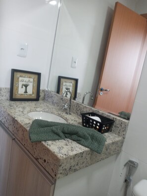 Handdoeken, zeep, toiletpapier