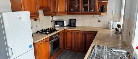 Microwave, oven, stovetop