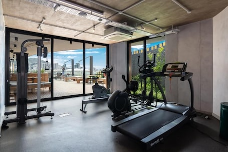 Fitness facility. Luxurious 2 Bedroom Apartment in Woodstock Cape, Town