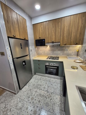 Microwave, oven, stovetop