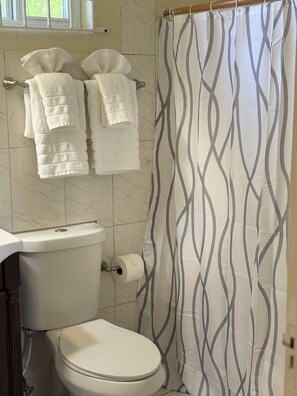 Towels, soap, toilet paper