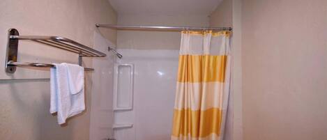 Room, 1 Queen Bed, Smoking | Bathroom | Free toiletries, hair dryer, towels
