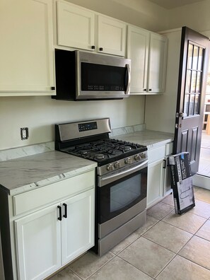Microwave, oven, stovetop