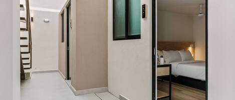 Basic-Apartment, Blick auf den Innenhof