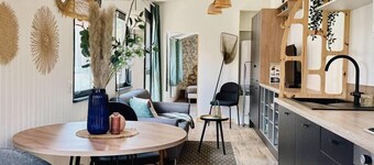 Small house by the water with canoe/kayak