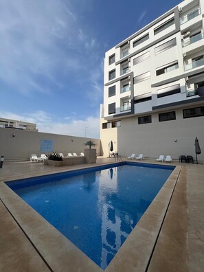 Pool - Very nice apartment for rent in kenitra with swimming pool and gym (Kénitra)