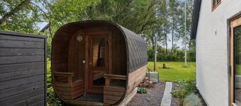 Lovely home in Thyholm with sauna