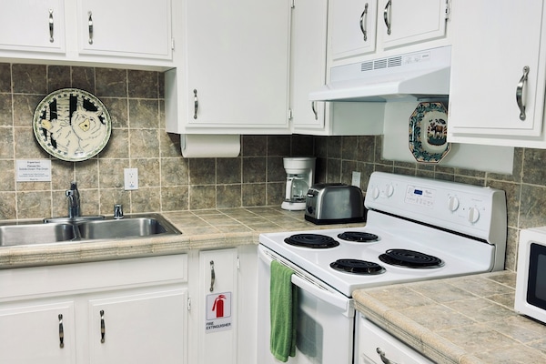 Microwave, oven, stovetop, dishwasher