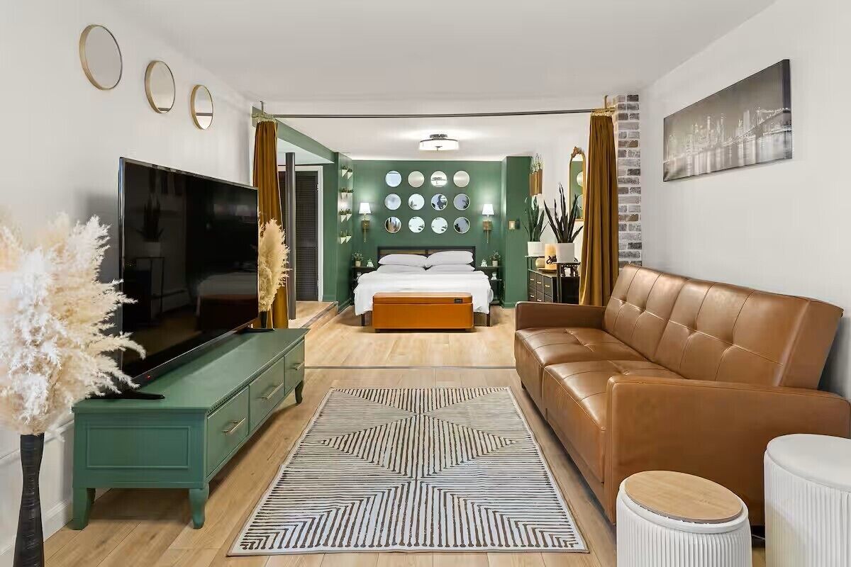 1 室のベッドルーム、アイロン / アイロン台、WiFi、ベッドシーツ