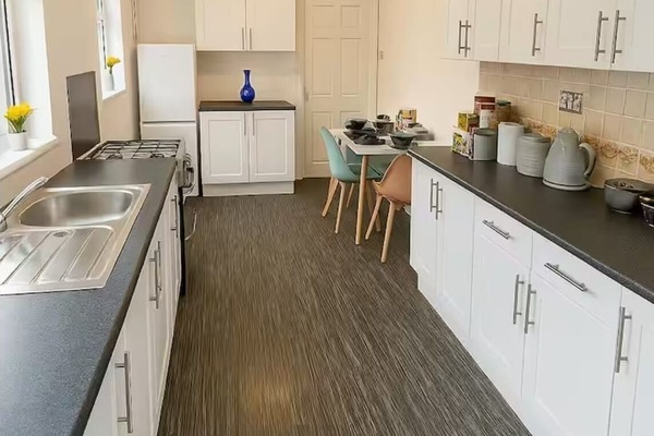 Refrigerador, microondas, horno, placa de cocina
