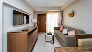 Literie de qualité supérieure, couette en duvet d'oie, minibar
