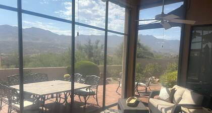 Mountain view on open space, 2BR Home w/Casita in SaddleBrooke Resort Community