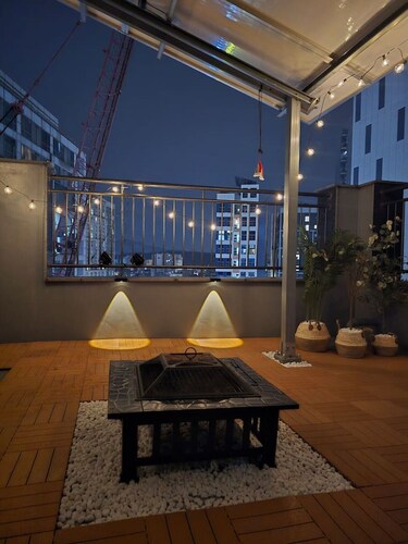 (청소비x) 최상층+옥상 2층 구조/야외바 베큐/3룸2화장실/북한산뷰/수유역8분&화계역5분/