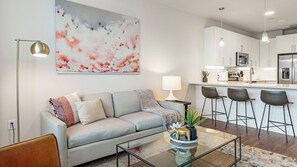 Appartement, 1 chambre | Coin séjour