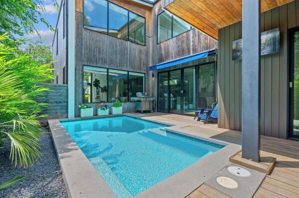 A heated pool