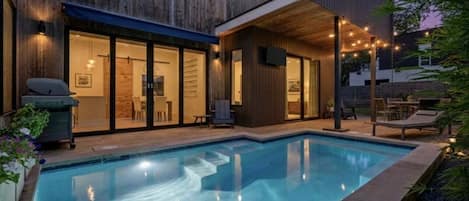 A heated pool
