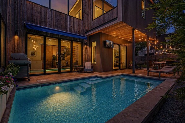 A heated pool
