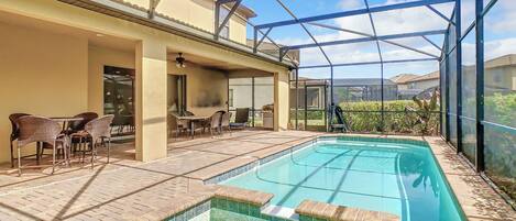 Udendørs pool, opvarmet pool