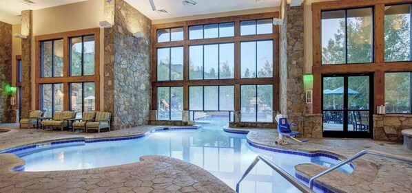 Indoor pool, outdoor pool