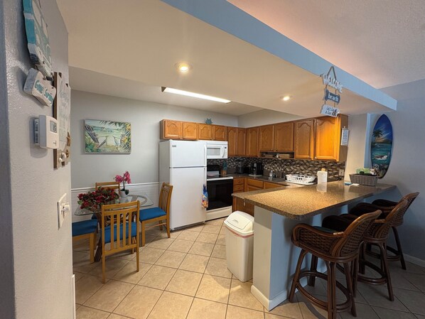 Microwave, oven, stovetop, dishwasher