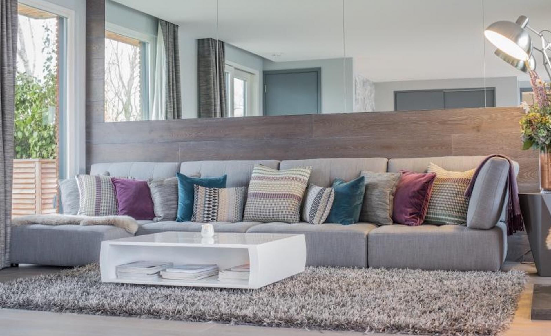 Télévision, cheminée, livres