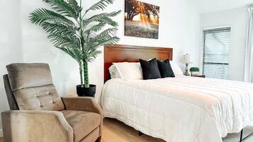 2 bedrooms, iron/ironing board, WiFi, bed sheets