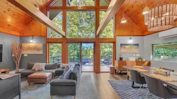 TV, fireplace, table tennis