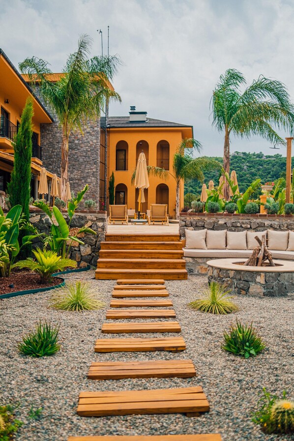 Blick von der Unterkunft