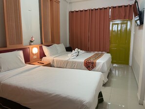 ห้องแฟมิลี่ | Wi-Fi ฟรี, ผ้าปูที่นอน