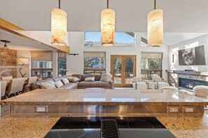 TV, fireplace - Vail Village Riverfront Retreat (Vail)