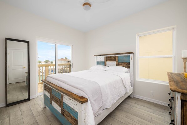 2 bedrooms, in-room safe, iron/ironing board, WiFi