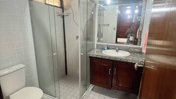 Shower, toilet paper
