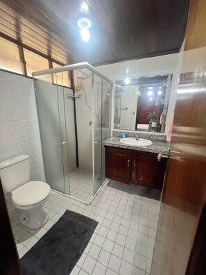 Shower, toilet paper